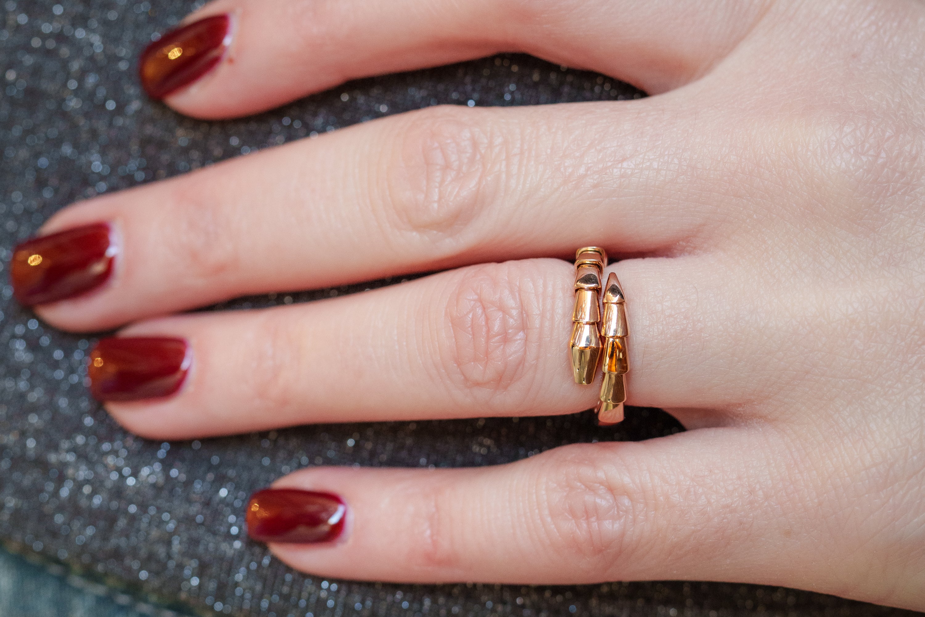 Bvlgari Serpenti Viper Ring | 18k Rose Gold