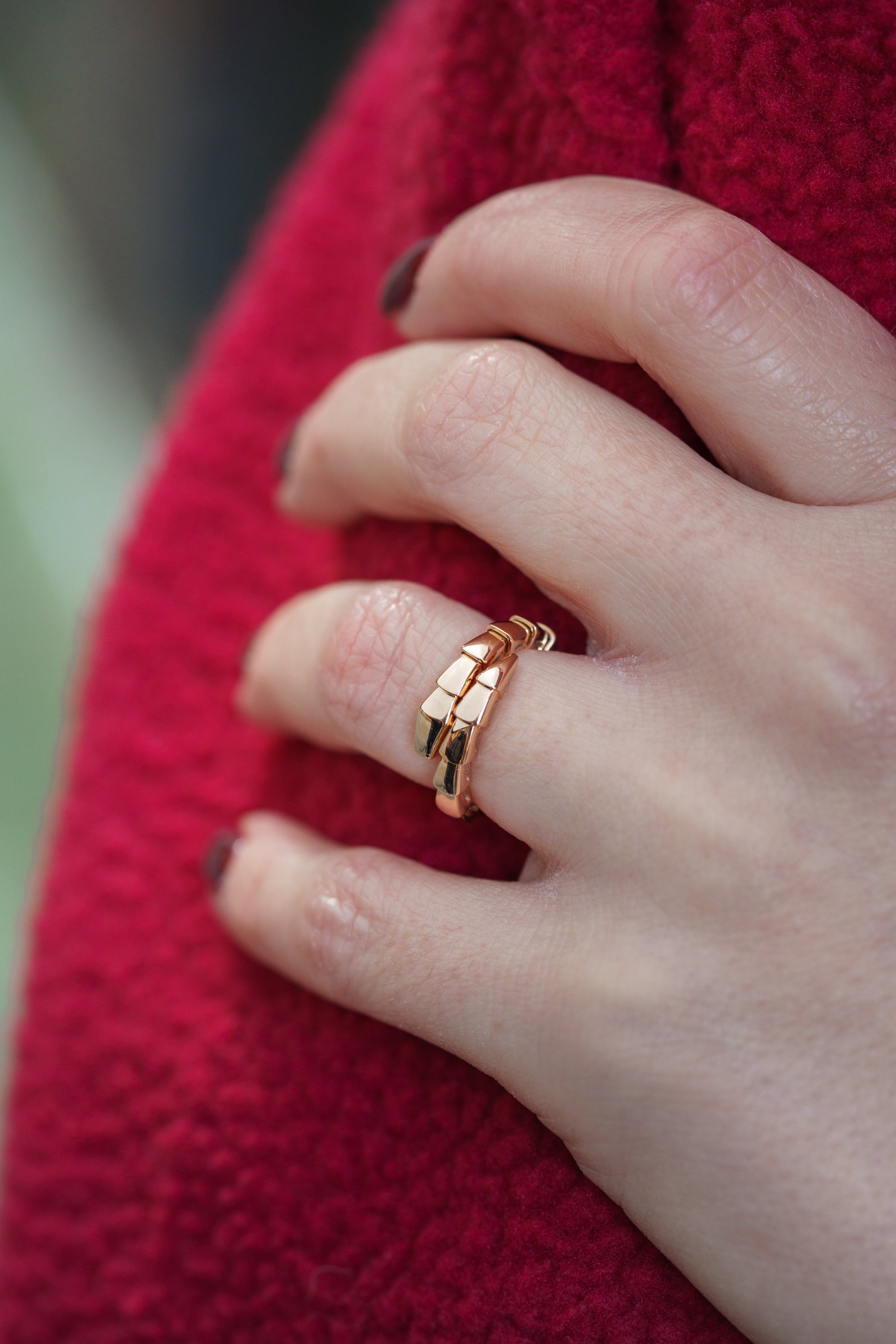 Bvlgari Serpenti Viper Ring | 18k Rose Gold