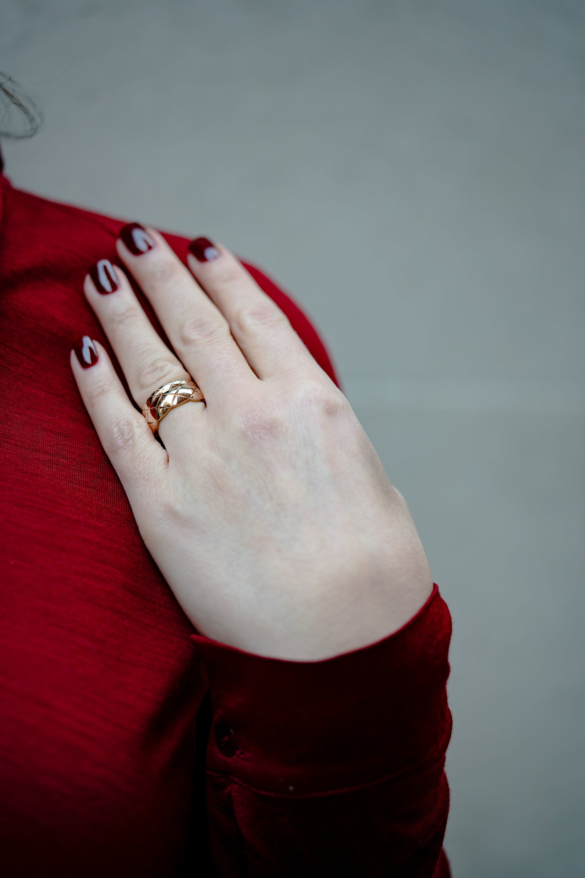 Chanel Coco Crush Ring, Mini Version | 18k Biege Gold | Size 55 | Box
