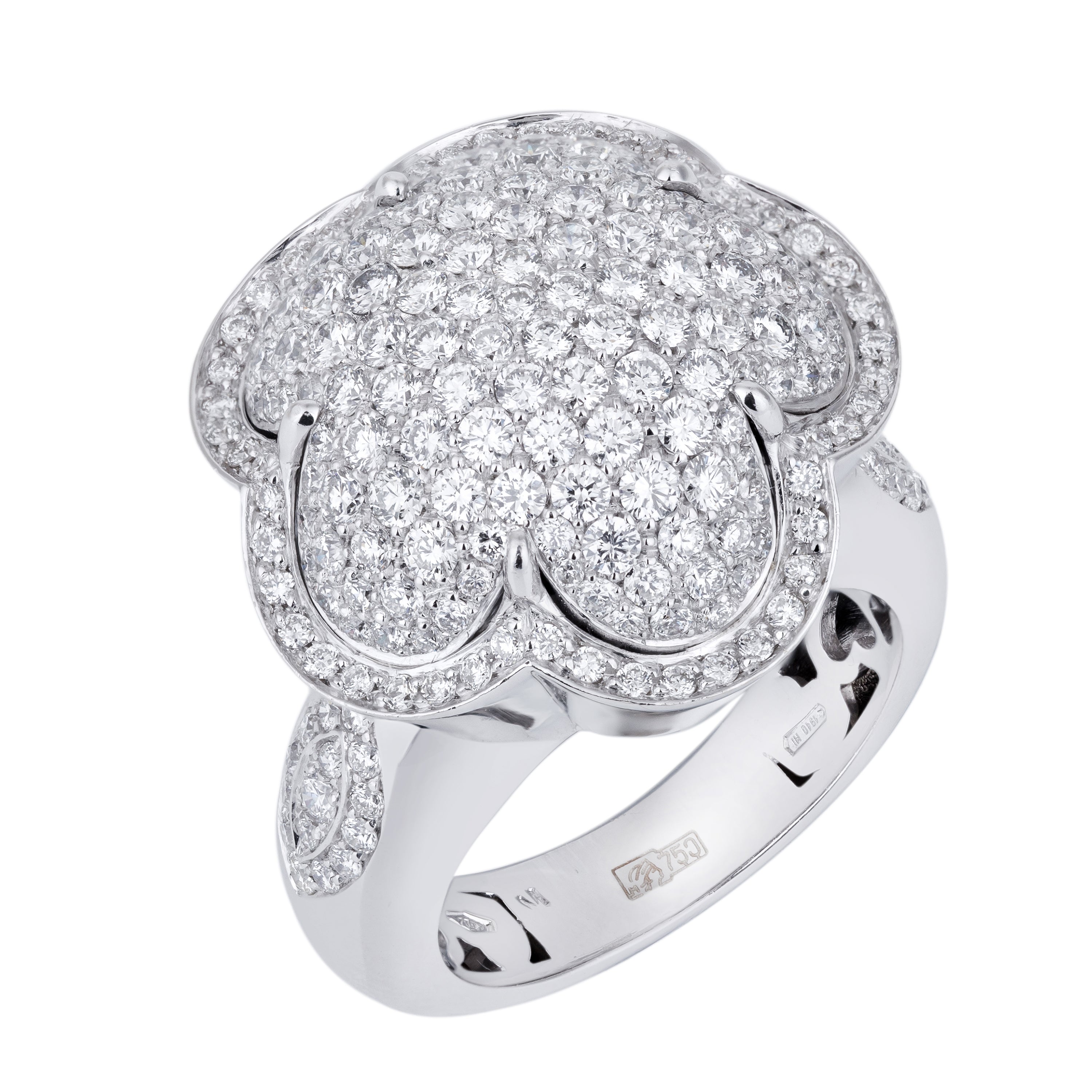 Pasquale Bruni Bon Ton Set | Pavé Diamond | Necklace, Ring & Earrings | 18k White Gold