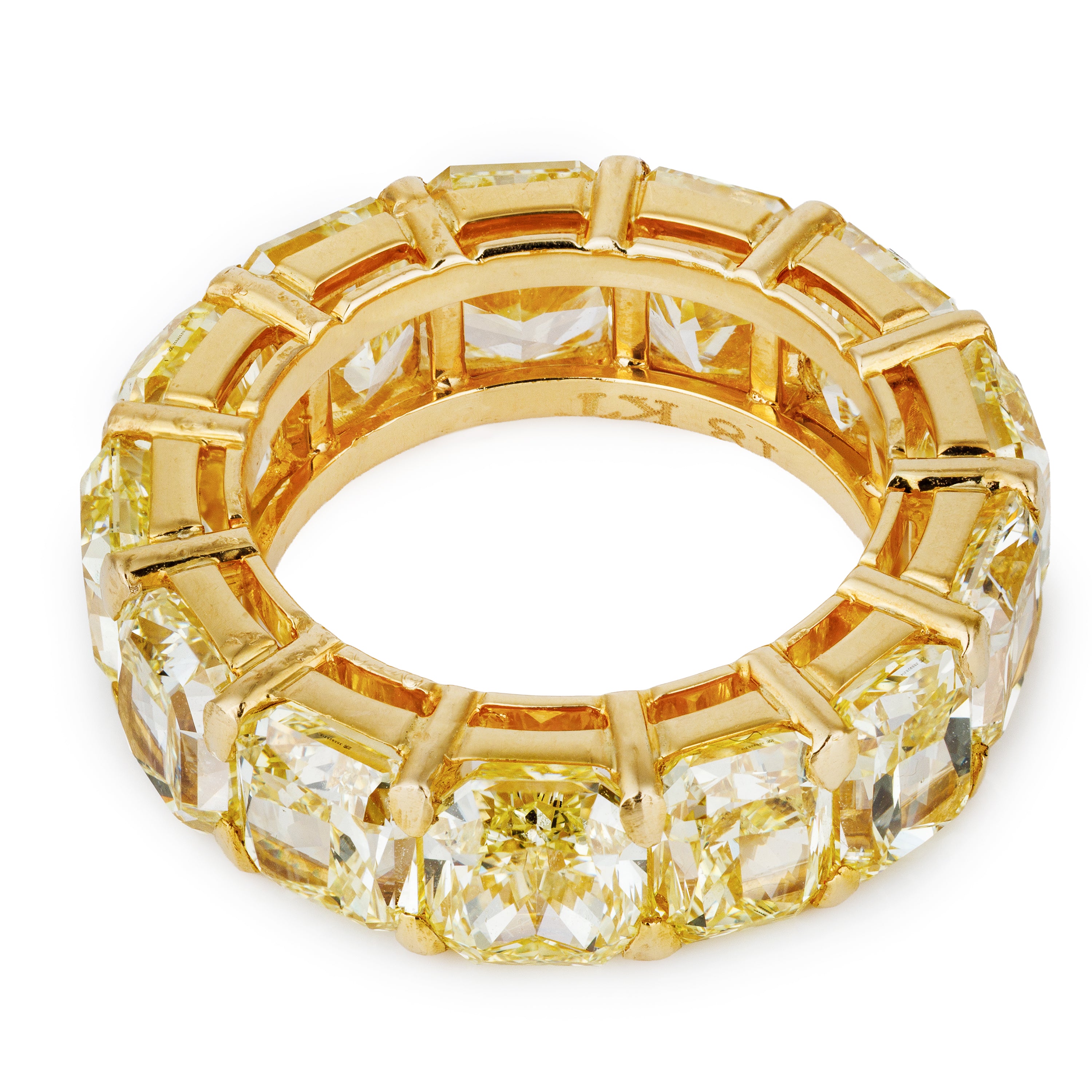 Leviev Yellow Diamond Eternity Band Ring | 18k Yellow Gold