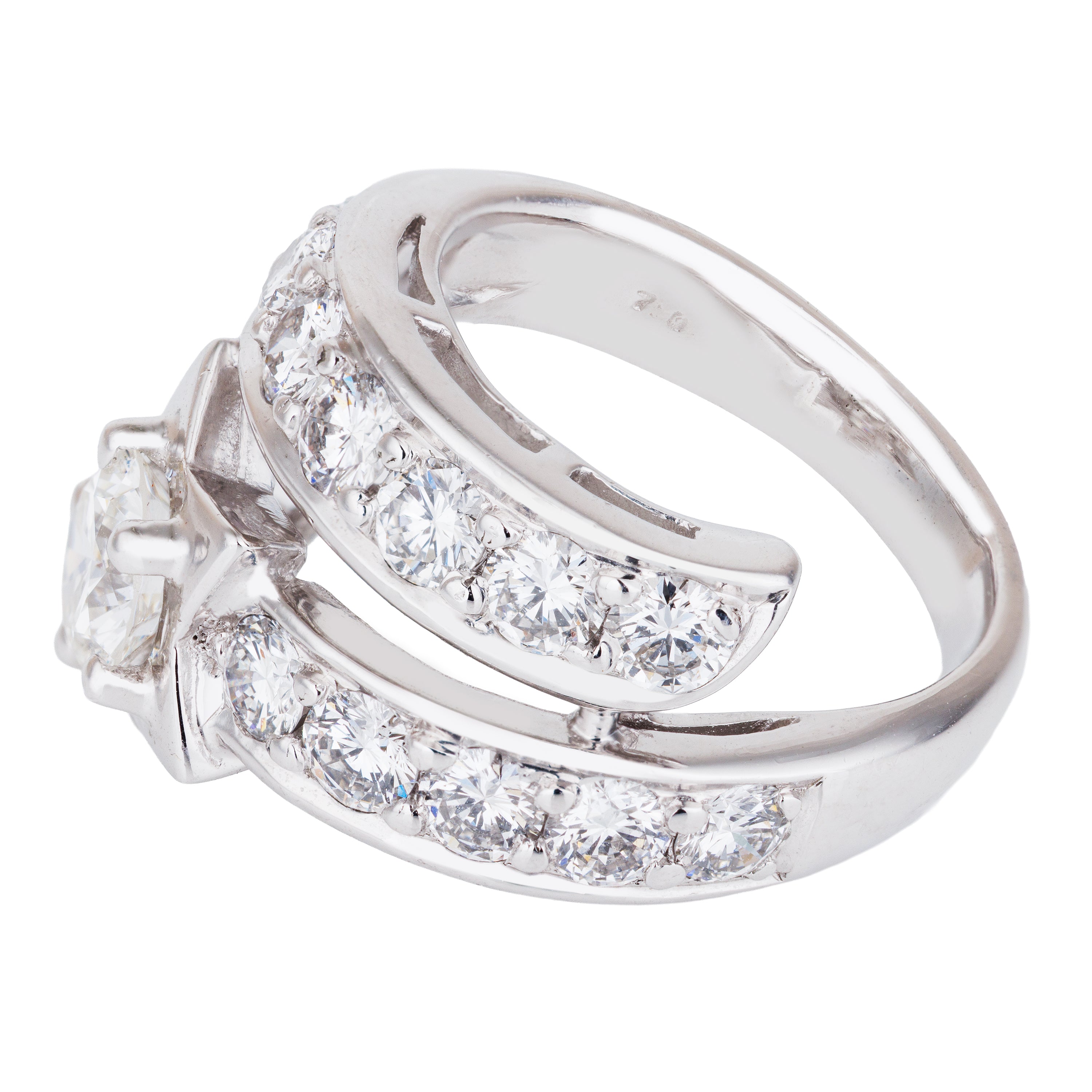 Pavé Diamond Star Ring | 18k White Gold